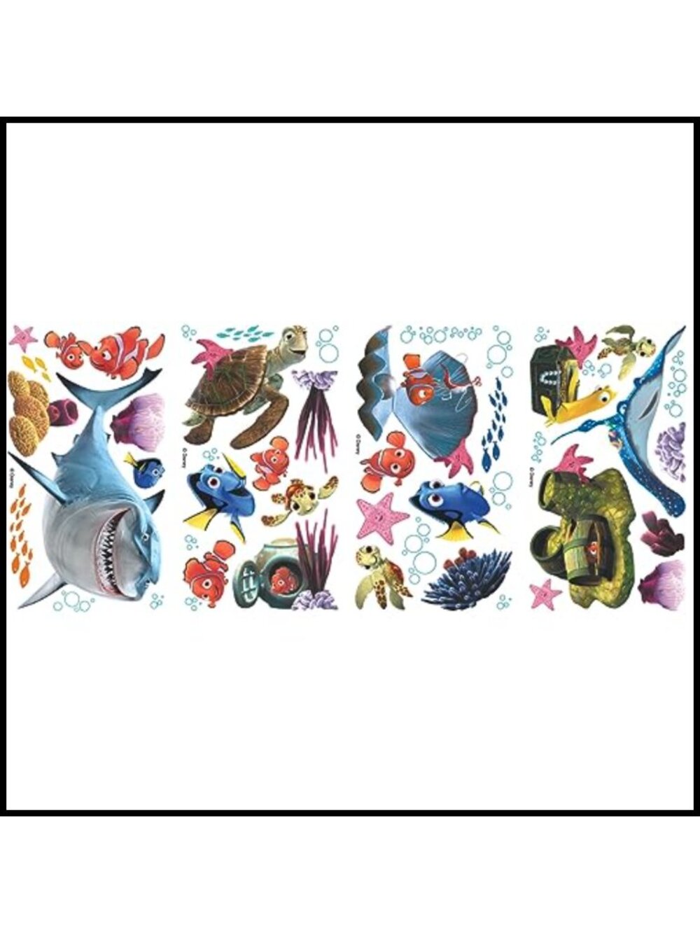Finding Nemo Peel and Stick Wall Decals 44 Pieces